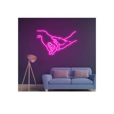 China Hand Neon Sign Factory Lighting Eco-friendly Design Led Flexible 12v Neon Sign Shoes Custom Neon Lights Lamps for sale