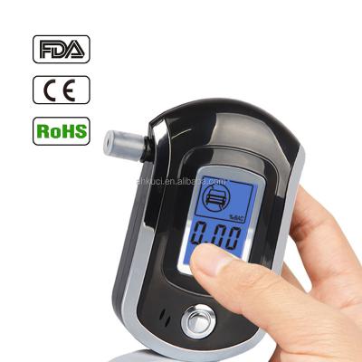 China Professional Mini Font Digital LCD Screen Personal Testing Breath Alcohol Tester, alcohol breathalyzer AT-6000 for sale