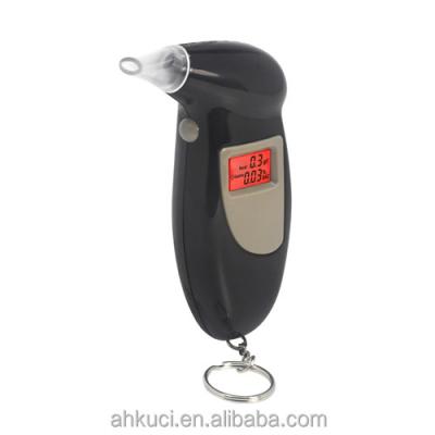 China Personal Key Test Digital LCD Backlit Display Alcohol Breath Tester Machine Price Detector Chain Digital Breathalyzers With Printer for sale