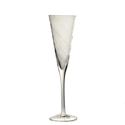 China Transport Factory Wholesale Customize Lead Free Mothblown Crystal Wineglass With Optic Effect Tumbler for sale