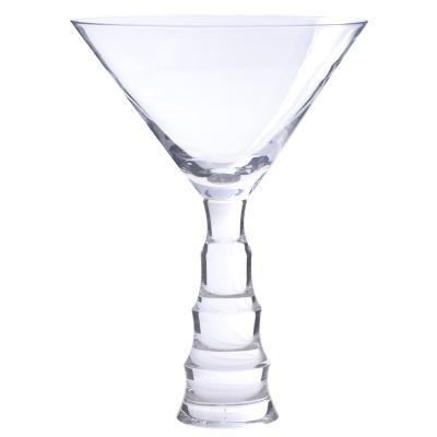 China High Quality Exquisite Carry Classic Customize Lead Free Crystal Bamboo Stem Martini Glass Tumbler for sale