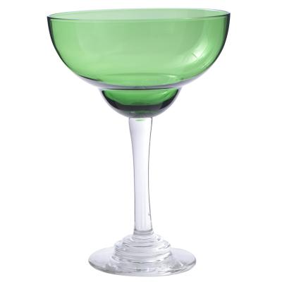 China Hot Selling Traditional Carry High Quality Customize Color Solid Margarita Glass Wineglass Goblet for sale