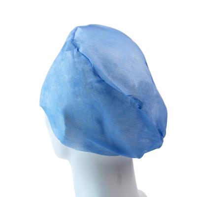 China Comfortable Surgical Elastic Nonwoven Disposable Nonwoven Cap Hair Covers Doctor Hat for sale