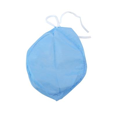 China Comfortable Ultrasonic Heat Bonding Flexible Blue Disposable Nonwoven Doctor Cap For Hospital for sale