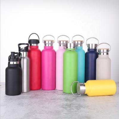 China Sustainable 500ml Laser Engraved Stainless Steel Vacuum Water Bottle / Double Wall Portable Stainless Steel Insulated Sport Water Bottle for sale