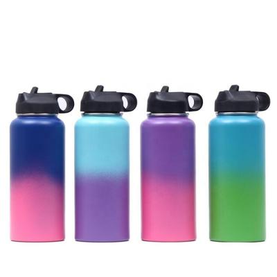 China Hot Selling Aamzon Sport Handle 32oz Thermo Carabiner Lid Tank Insulated Stainless Steel Water Bottle for sale