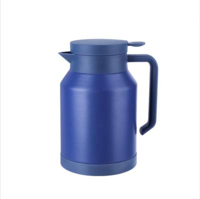 China Viable Custom Logo 1.5L Stainless Steel Coffee Carafe Vacuum Insulation Thermos Tea Coffee Coffee Pot With Push Button for sale