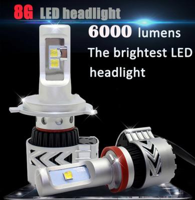 China 8th GENERATION (8G)  LED HEADLIGHT 6000lm auto lamp for car for sale