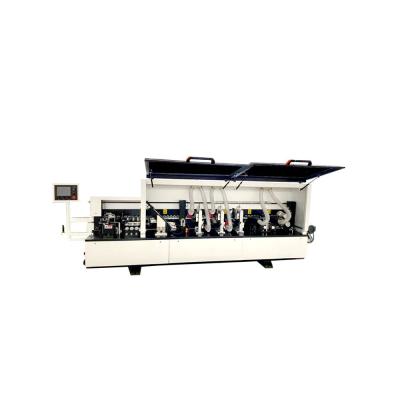 China Automatic plywood veneer production edge edging machine for pvc edge edging corner log furniture with double slot for sale