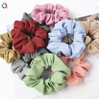 China Elastic Hair Ties for women DIANXIANG 2022 wholesale Broken flowers Cloth scrunchies oversized elastic hair bands bulk Elastic Hair Ties for women for sale