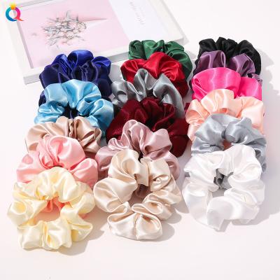 China Elastic Hair Ties for women DIANXIANG 2022 wholesale elastic hair bands factory scrunchy silk 20 colors scrunchies satin Elastic Hair Ties for women for sale