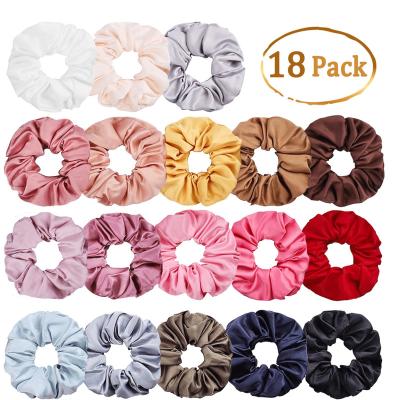 China Elastic Hair Ties for women DIANXIANG 2022 wholesale 30 colors Printing process scrunchies elastic hair bands girls scrunchy sets for sale