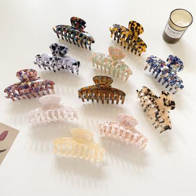 China Hair Claw Clips  hair clips for women claw 2022 new process large acetic acid ponytail hair accessories for women cellulose acetate claw clip for sale