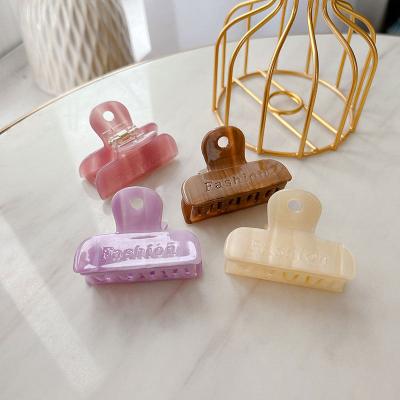 China Hair Claw Clips  DIANXIANG 2022 solid color hair claw clips temperament acetate hair claws hair claw clips for thick hair women for sale