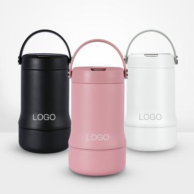 China 20oz PORTABLE Thermos Lunch Food Box 304 Stainless Steel Wall Flask Vacuum Double Vacuum Food Jar BPA Free Insulated With Spoon for sale