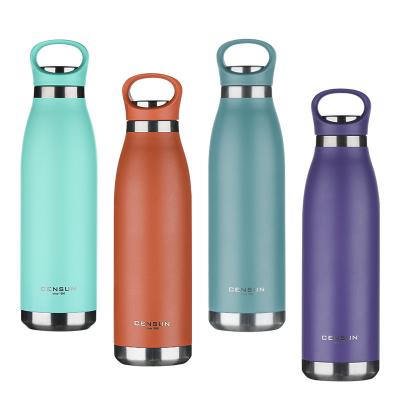 China PORTABLE custom logo sublimation 304 stainless steel iron flask sports drinking bottle for sale