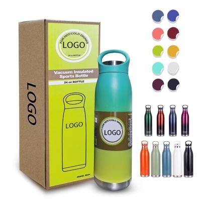 China PORTABLE Colorful Custom Small Stainless Steel Water Painting Power Cola Water Bottle Drinking Iron Flask for sale