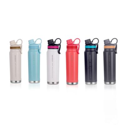 China PORTABLE Iron Flask Mouth Bottle Medium Color Stainless Steel Double Wall Insulated Drinking Water Bottle for sale