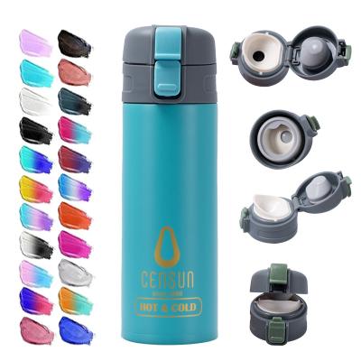 China PORTABLE Flip Lid Maker Vacuum Flask Thermo Stainless Steel Wine Insulated Touch Water Bottle for sale