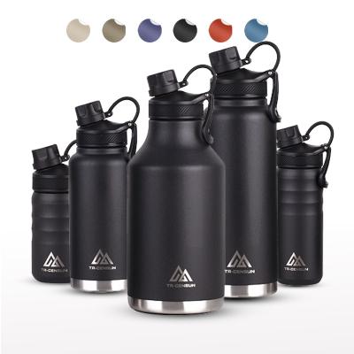 China Customized PORTABLE 12/64oz Beer Shaker Insulated Vacuum Flasks Stainless Steel Thermo Water Bottle for sale