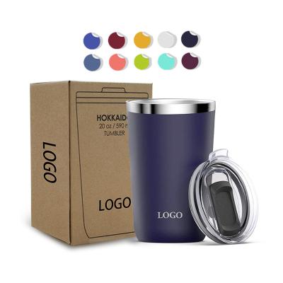 China Stocked Travel Mug Double Wall Stainless Steel Wine Tumbler for sale