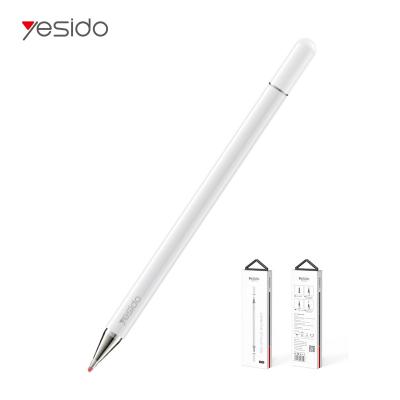 China For Mobile Phone Tablet 2 in 1 Active Capacitive Stylus Pen Tablet Notebook Writing Stylus Drawing Pencil with Ballpoint Pen for Apple Android iPad for sale