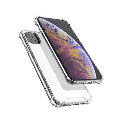 China Hot Selling Soft Touch Shockproof Mobile Phone Shell Cover Factory Oem Clear Transparent Phone Case For Iphone 11 for sale