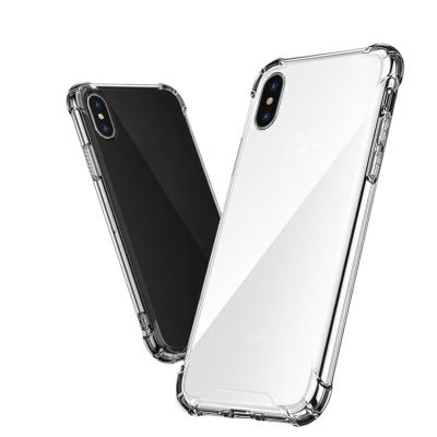 China Soft Touch Anti-fall Tpu PC Mobile Phone Ultra Thin Clear Transparent Shell Cover Phone Case For Iphone 8 10 X Xs Max for sale