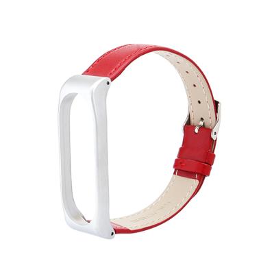 China Fanshion Hot Selling Leather Watch Band for MI Band 3 4 Smart Watch for sale