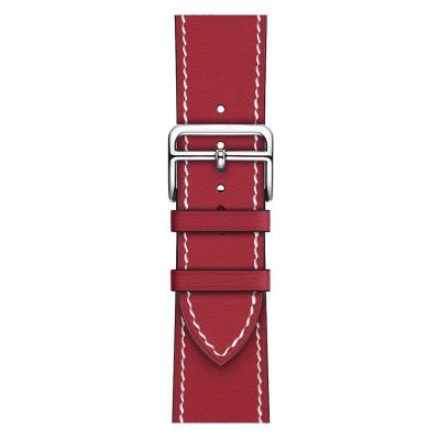 China Hot Sale Luxury Genuine Leather Watch Band Strap 38mm 40mm 42mm 44mm For Apple Watch Series 1 2 3 4 for sale