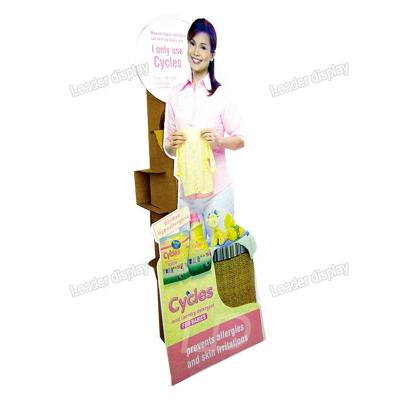 China For Product Sales Promotion Pop Up Floor Paper Cartoon Totem Shoe Standee Foldable Display Standee for sale