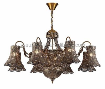 China Arabic iron chandelier light for restaurant decoration mosque lighting the big for sale