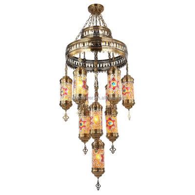 China Home.decoration Handmade Turkish Mosaic Glass Pendant Lighting for sale