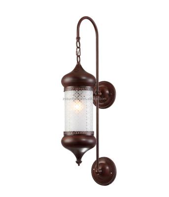 China Decorative Arabic Style Interior Wall Bracket Light Antique Brown Fixture for sale