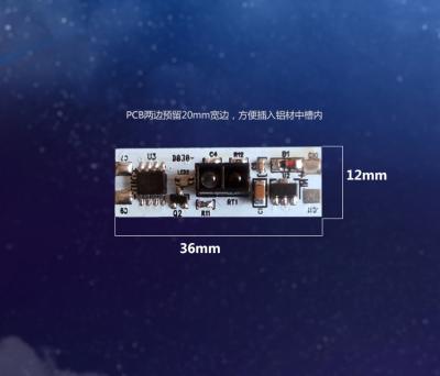 Cina Modulo umano del sensore di dimensione bianca del PWB/uso dello specchio del bagno del modulo sensore della luce in vendita