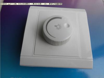 China White Indoor Rotary Dimmer Light Switch 120 Degrees For Exhaust Fan for sale