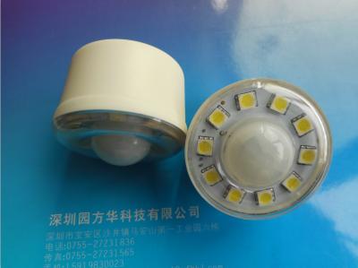 China White Smart LED Night Light Bedroom Induction Lamp Around 110 Degrees for sale