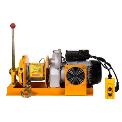 China 220v 400-800kg Wire Rope Lifting Electric Winch With Clutch Lifting Electric Hoist With Clutch for sale