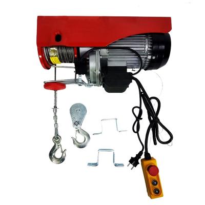 China Single Phase 110v 600kg PA600 Mini Cable Electric Cargo Winch Lifting With 12m Rope Length for sale