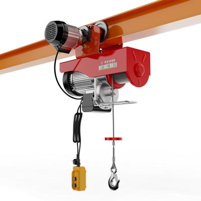 China PA1000 1000kg 1600W Motor Lifting Goods Small Electric Hoist With Trolley for sale