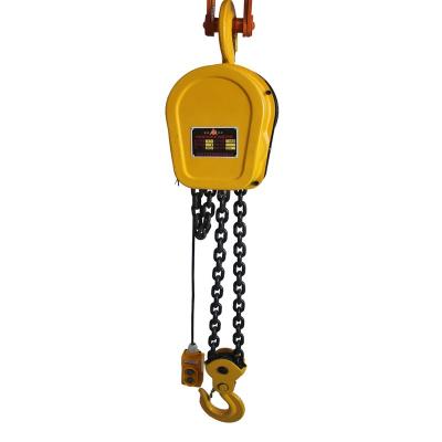 China HUGO Hoist Pulley 2 Electric Chain Block Hoist 2.0 Ton 3m Building Material Handling Equipment New Manganese Steel For Crane Mining Use for sale