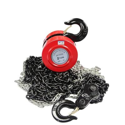 China Stores 2 High Quality Ton Chain Pulley Block, Manual Chain Hoist, Construction Building Material Crane for sale