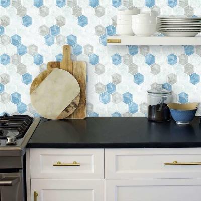 China Moistureprooof 3D Effect Home Decor Waterproof Self Adhesive Peel and Stick Backsplash Wall Tile for Kitchen and Bathroom for sale