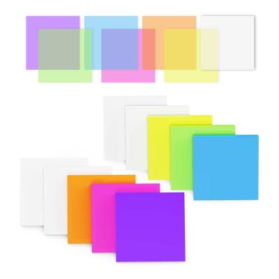 China Other color custom stationaries see kawaii pastel translucent set cute clear transparent notepad sticky notes for sale