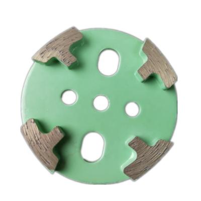 China RAIZI 100mm T Segment Concrete Metal Link Floor Diamond Grinding Wheel Disc Grinding Plate for sale