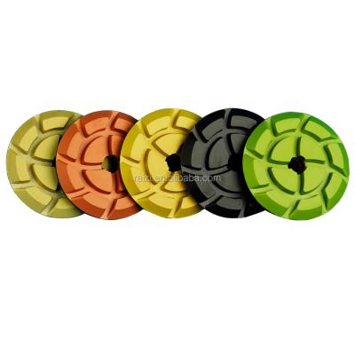 China 3 Inch Wet 6 Mm Thickness Floor Polishing Pads For Different Marble Granite Floor Polishing for sale