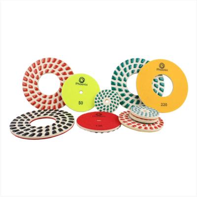 China High Performance And Long Life Wool Felt 7 Inch Diamond Polishing Pads For Concrete for sale