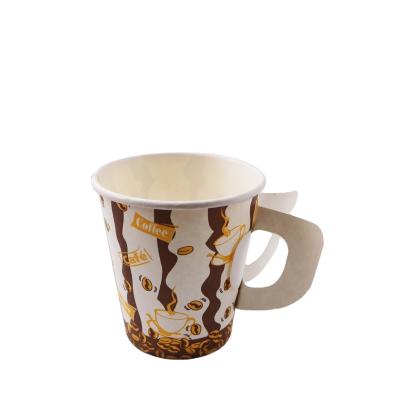 China Biodegradable Disposable Coffee Paper Cup With Hand Butterfly Mug for sale