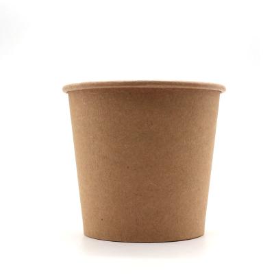 China Disposable Single Color Kraft Paper Single Wall PE Coated Coffee Customized Paper Cup For Hot Drink 2021 for sale