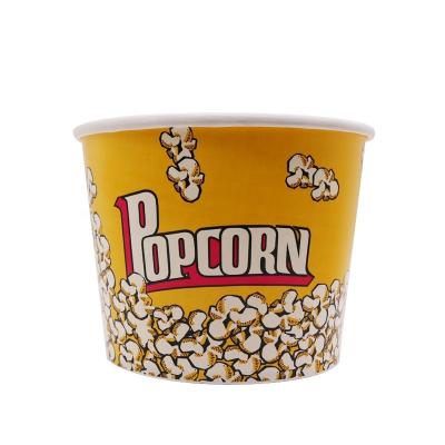 China Recycled Materials Fried Chicken Paper Bucket Disposable Popcorn Bucket for sale